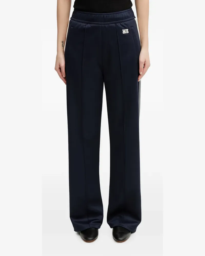 Wales Bonner Anthem side-stripe track pants - Blau Blau