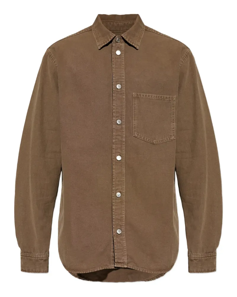 Samsøe & Samsøe patch-pocket shirt - Braun Braun