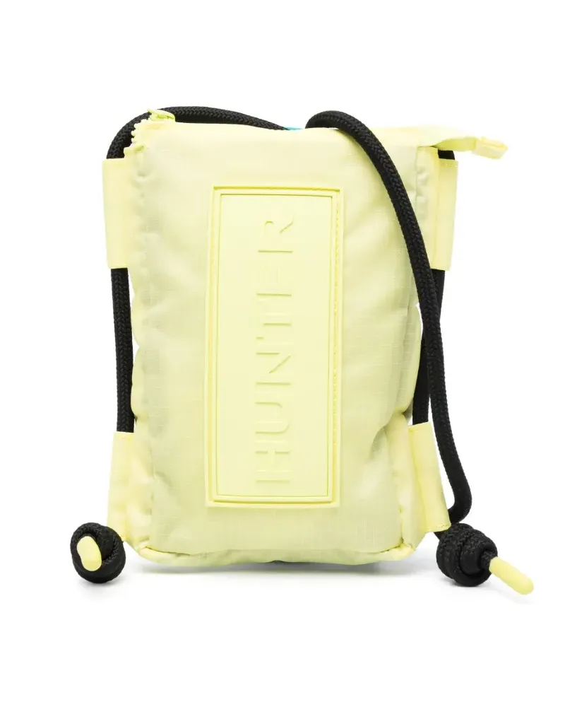 Hunter Kuriertasche mit Logo-Prägung - Gelb Gelb