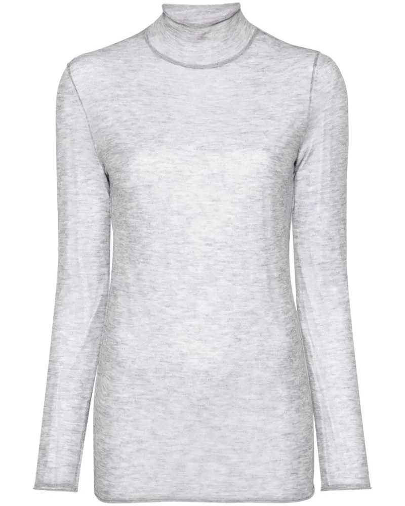 Patrizia Pepe Melierter Strickpullover - Grau Grau
