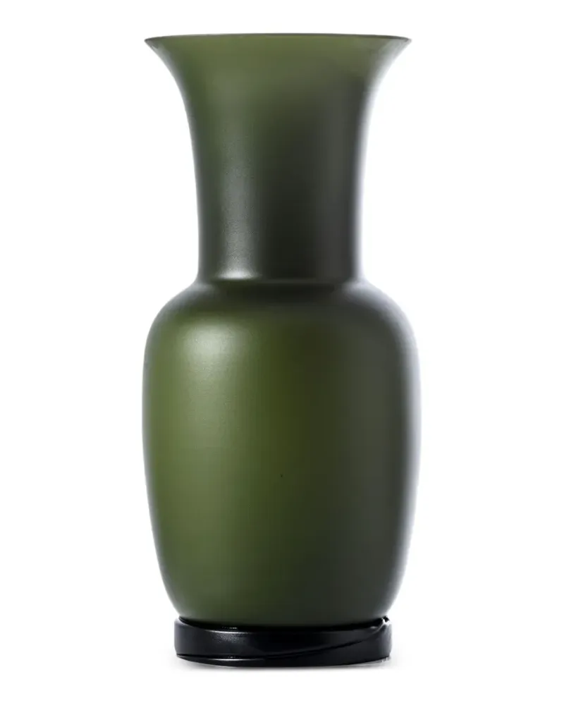Venini Opalino Vase aus mattiertem Glas - Grün Grün