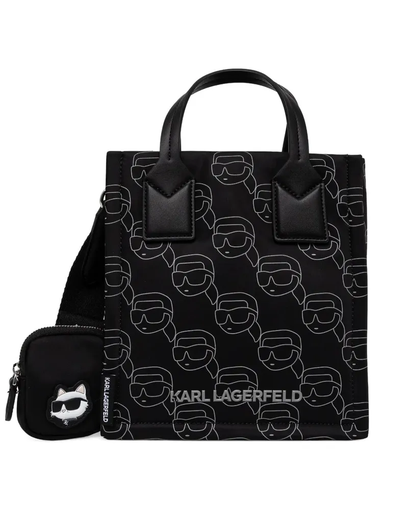 Karl Lagerfeld Kleine Ikon Square Tote Bag - Schwarz Schwarz