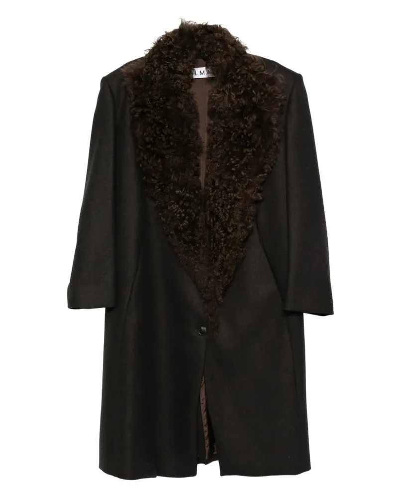 ALMAZ Mantel mit Shearling-Kragen - Braun Braun