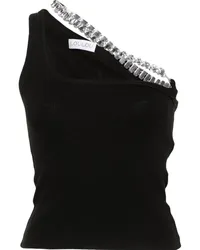 LOULOU Tanktop mit Kristallen Schwarz