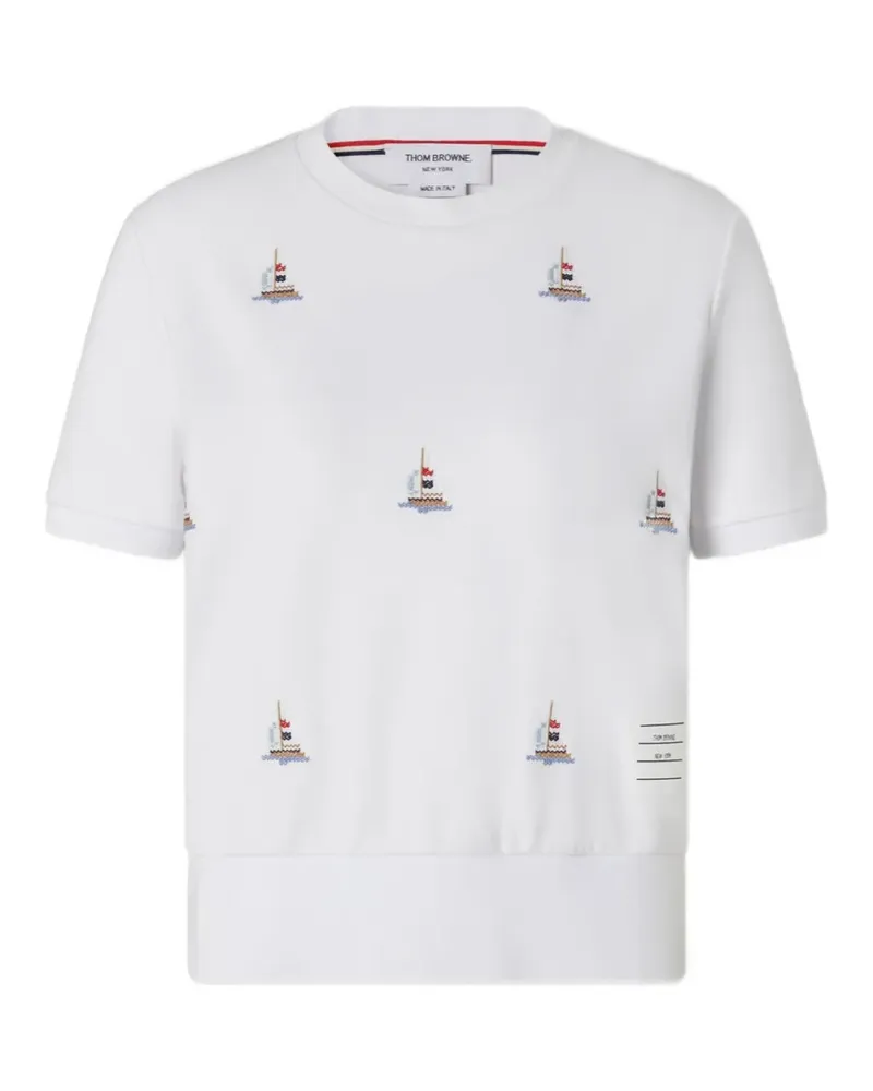Thom Browne Milano T-shirt - Weiß Weiß