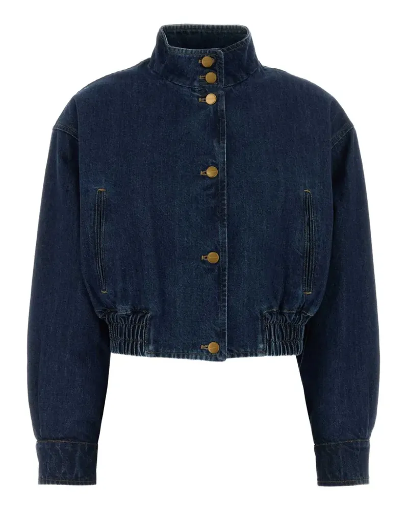 Jil Sander Jeansjacke mit elastischem Bund - Blau Blau