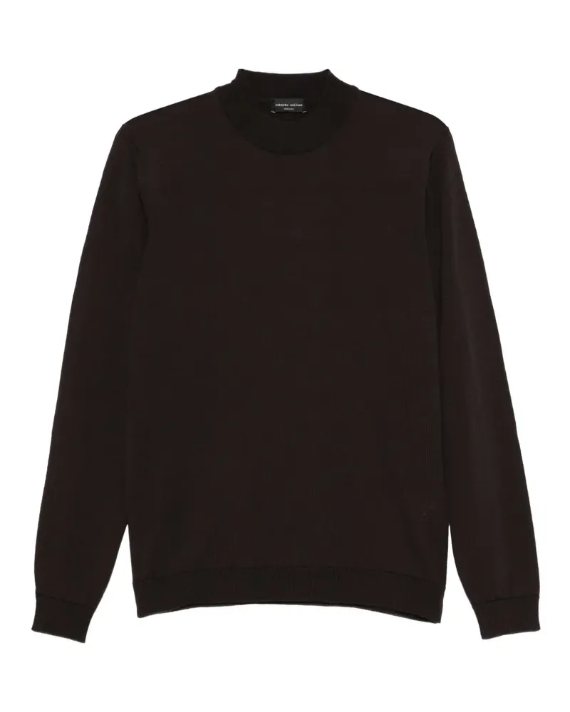 Roberto Collina Pullover mit Stehkragen - Braun Braun