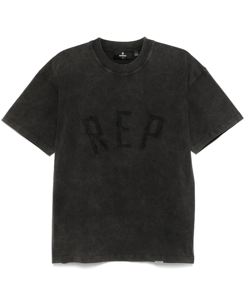 REPRESENT REP-appliqué T-shirt Schwarz