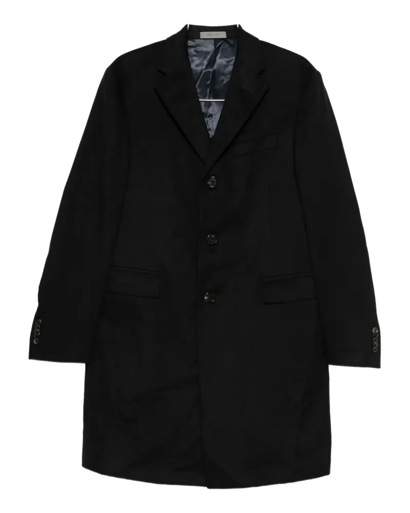 Corneliani Einreihiger Mantel - Schwarz Schwarz