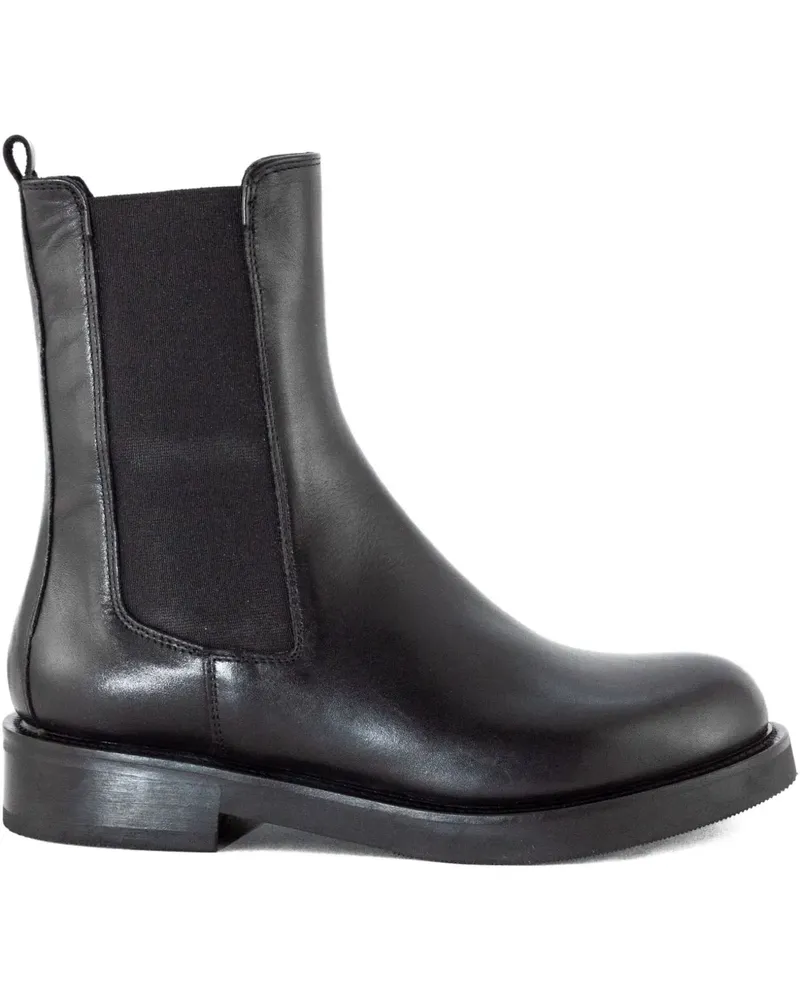 Julie Dee Chelsea-Boots mit elastischen Einsätzen - Schwarz Schwarz