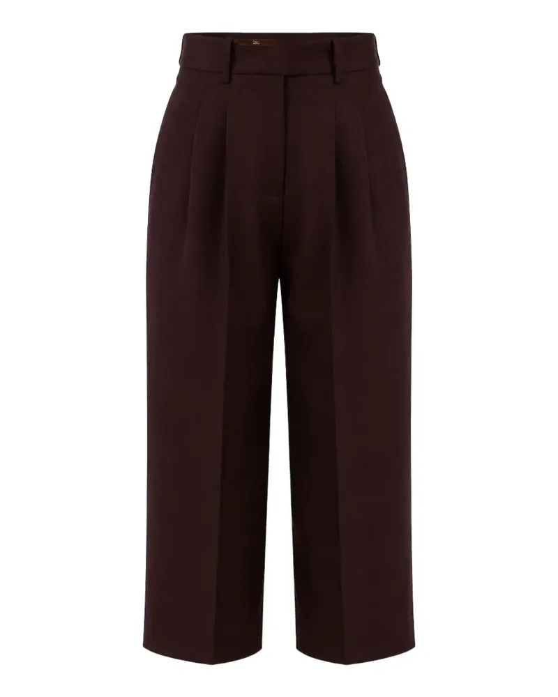 Elisabetta Franchi pleated wide-leg trousers - Braun Braun