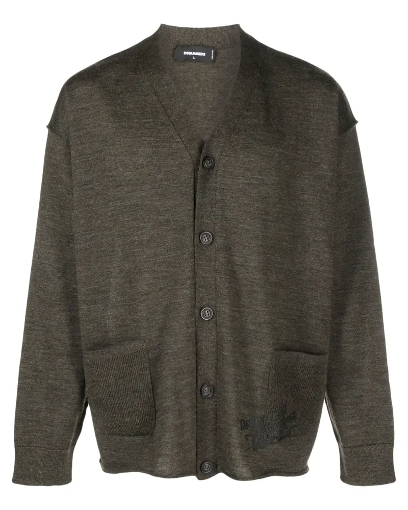 Dsquared2 Cardigan mit V-Ausschnitt - Grün Grün