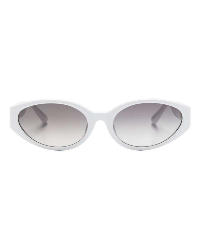 Linda Farrow Lyra Sonnenbrille - Weiß Weiß
