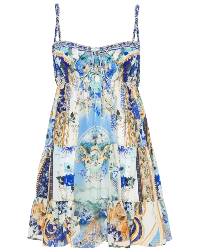 Camilla Views Of Vesuvius Minikleid - Blau Blau