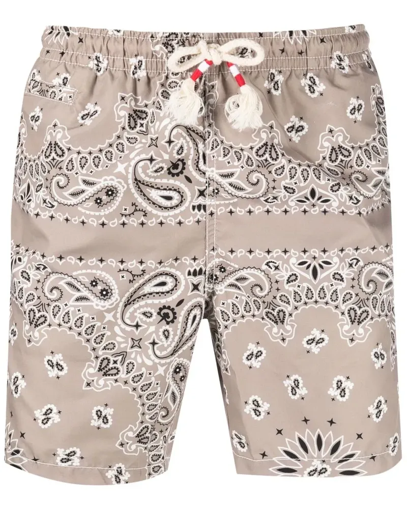 MC2 Saint Barth paisley-print swim shorts - Nude Nude