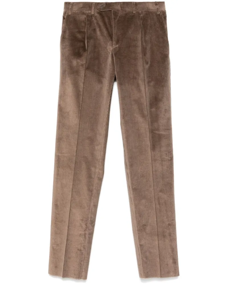 Canali Hose aus Cord - Braun Braun