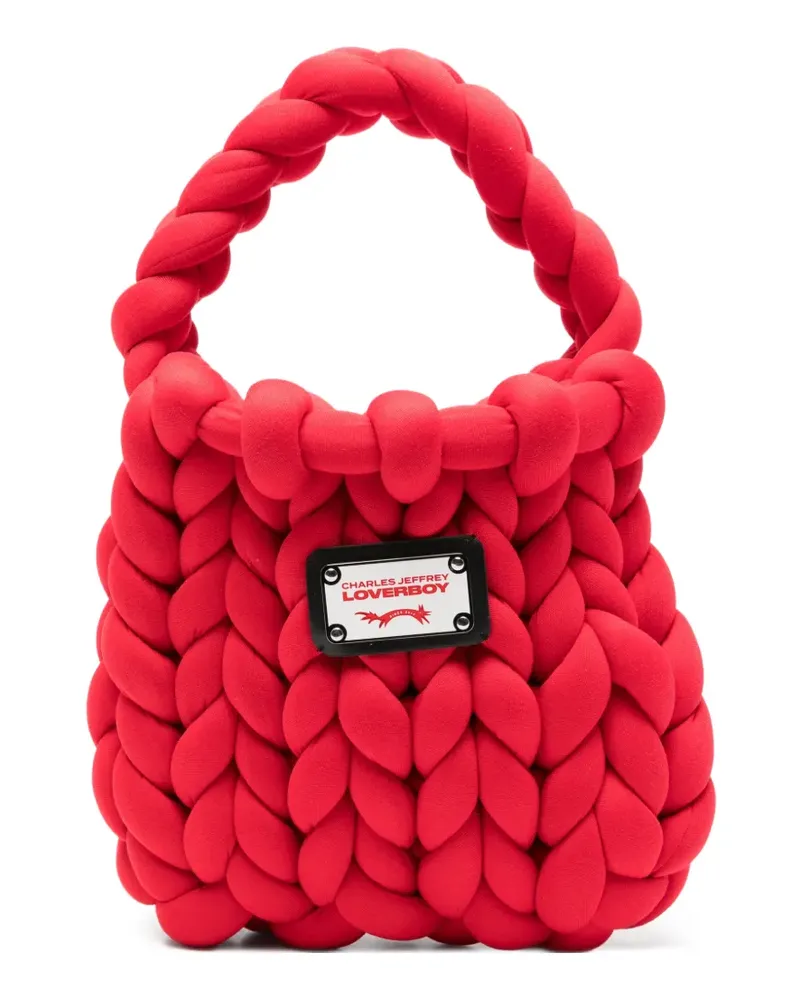 Charles Jeffrey Loverboy mini Marshmallow tote bag - Rot Rot