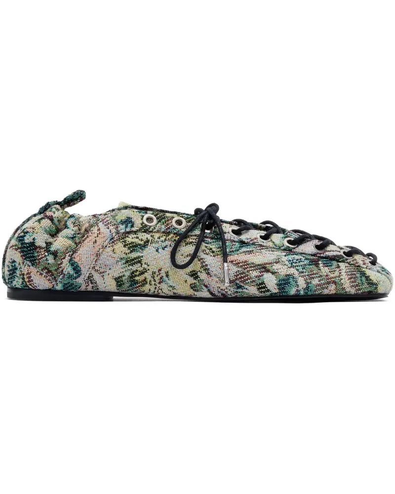 Ganni Ballerinas mit Ösen - Mehrfarbig Mehrfarbig