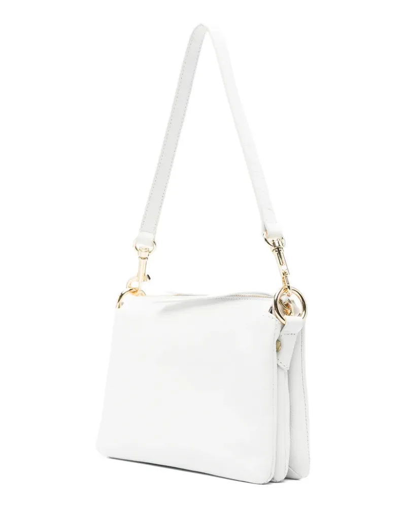 Lancaster leather shoulder bag - Weiß Weiß