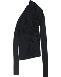 Rick Owens Lilies Lido Elise asymmetric v-neck top Schwarz