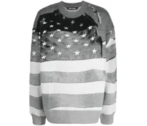 Sweatshirt mit Stars and Stripes-Print