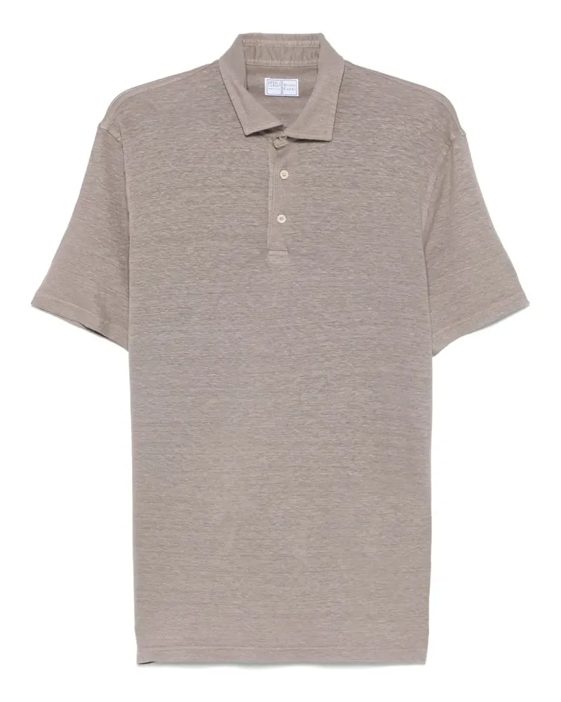 Fedeli Kurzärmeliges Poloshirt - Braun Braun