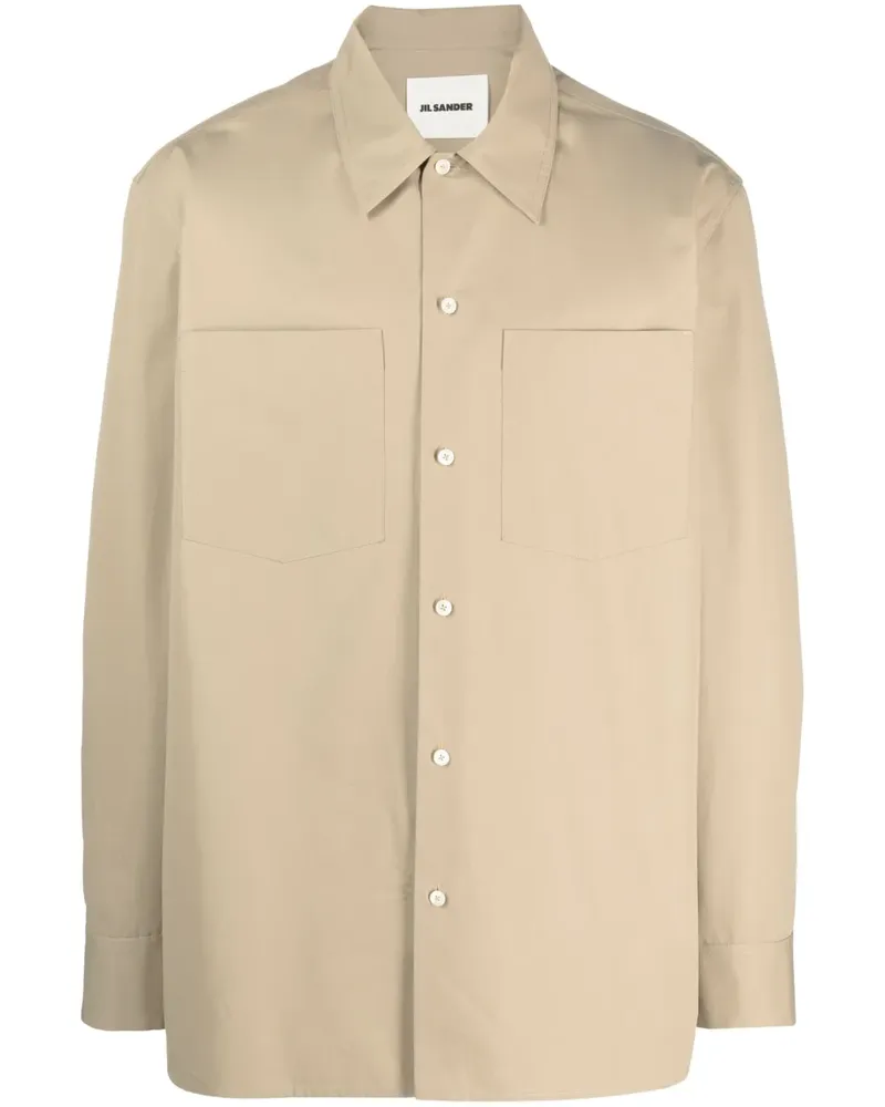 Jil Sander Langärmeliges Hemd - Nude Nude