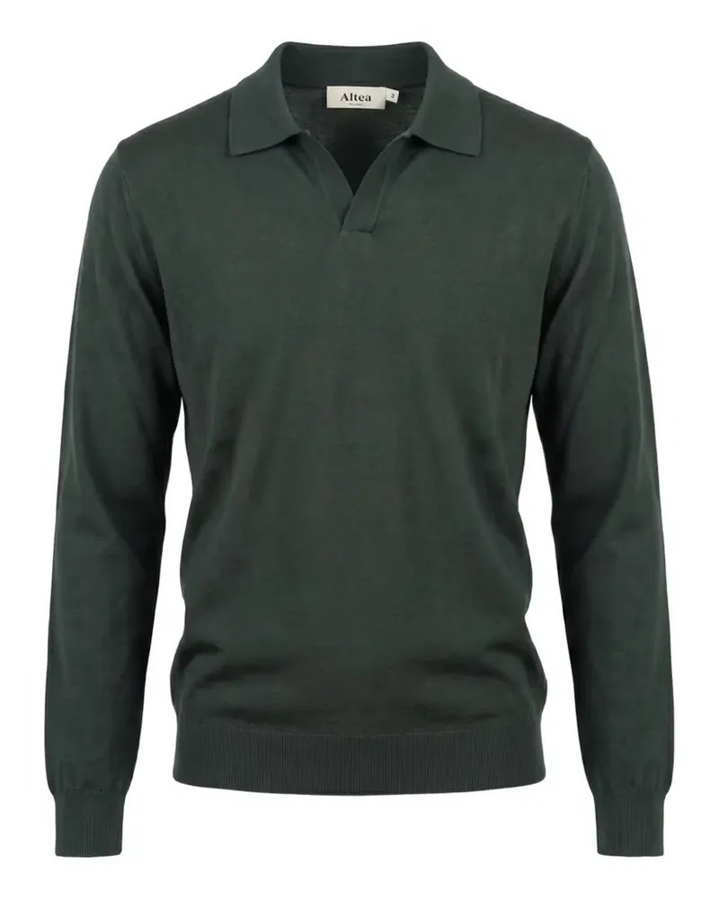 Altea Pullover mit Polokragen - Grün Grün