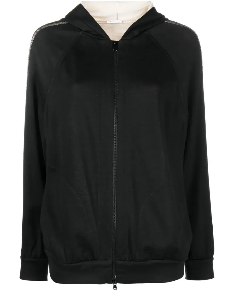Brunello Cucinelli Jacke mit Perlen - Schwarz Schwarz