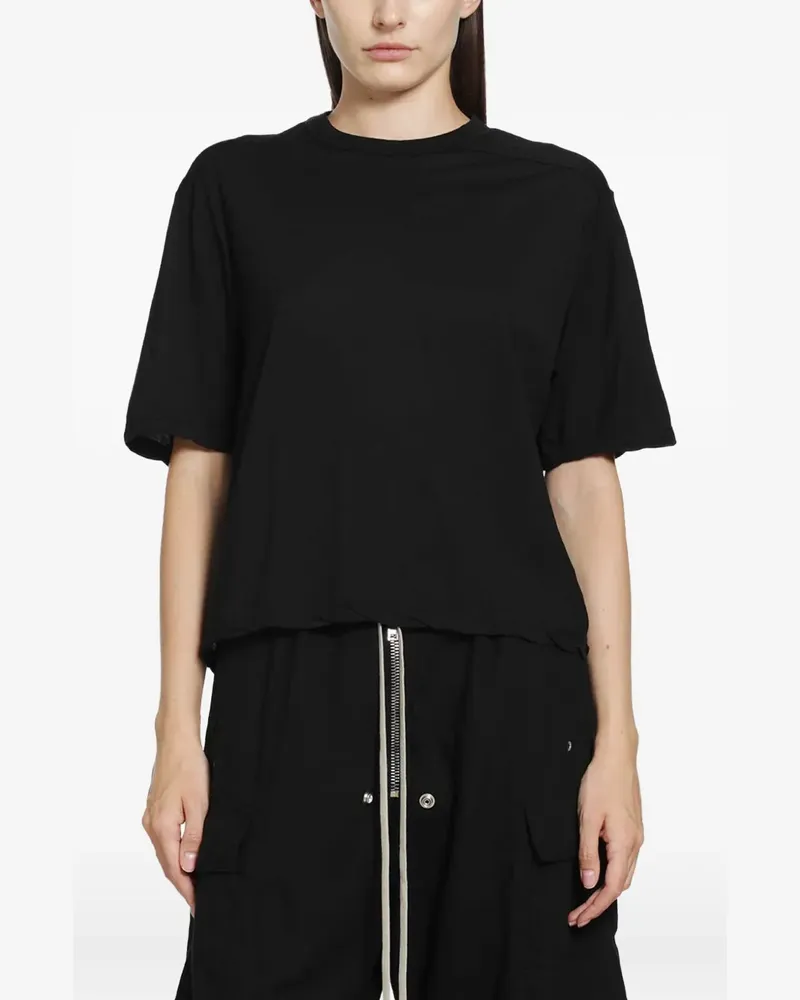 DRKSHDW by Rick Owens T-Shirt mit ungesäumtem Schnitt - Schwarz Schwarz