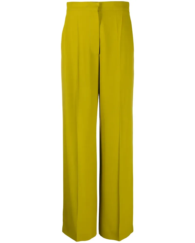 Alberta Ferretti Hose mit weitem Bein - Grün Grün