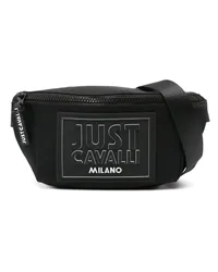 Just Cavalli Twill-Gürteltasche mit Logo-Patch Schwarz