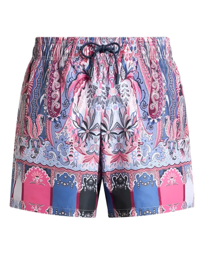 Etro Badeshorts mit floralem Paisley-Print - Rosa Rosa