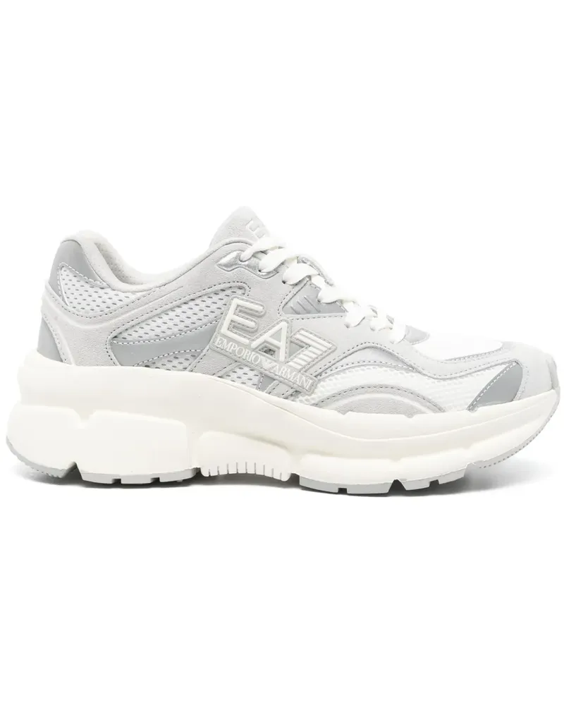 EA7 Sneakers mit Netzeinsätzen - Grau Grau