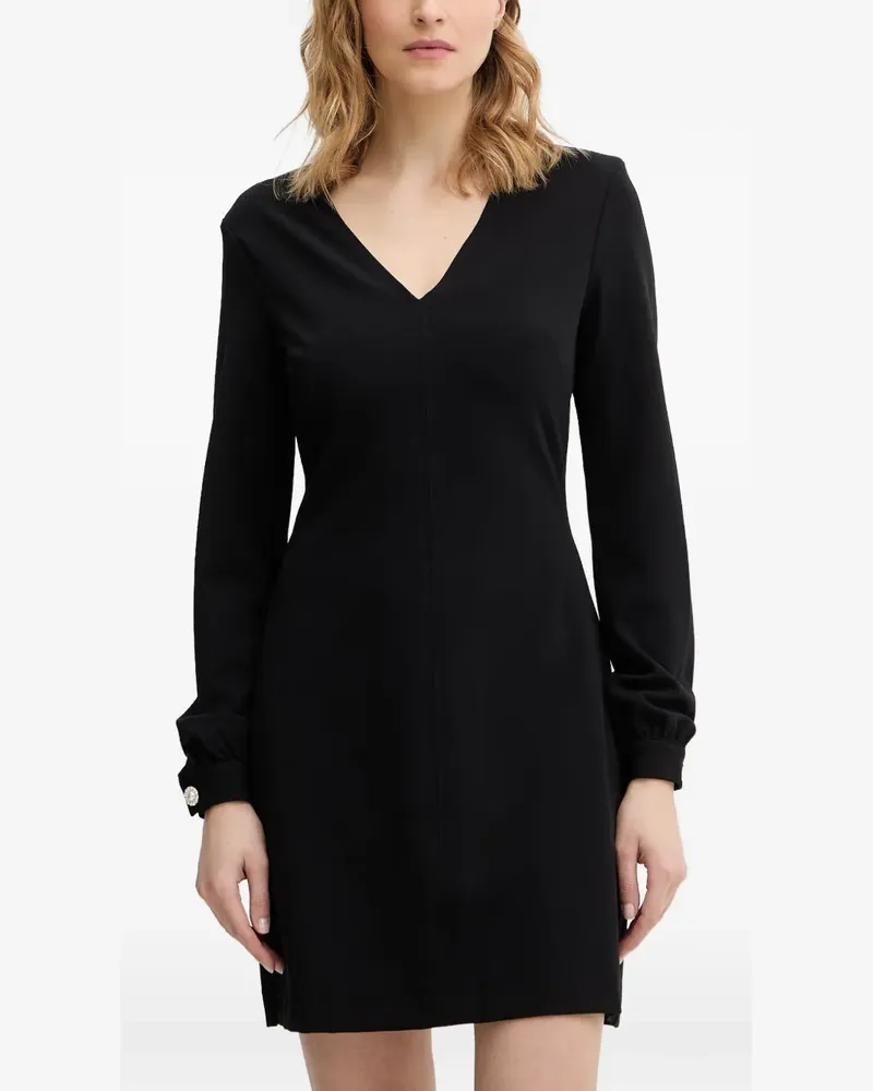 Guess V-neck mini dress - Schwarz Schwarz