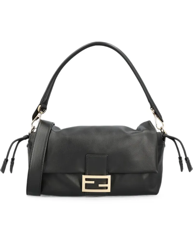 Fendi Baguette soft medium black Nappa-leather bag - Schwarz Schwarz