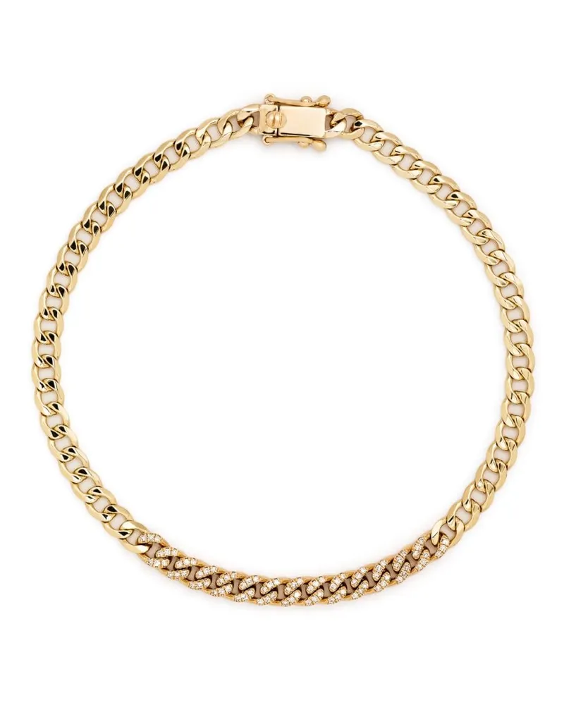 EF Collection 14kt Gelbgoldarmband mit Diamant Gold