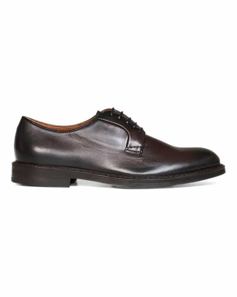 Doucal´s Schnürschuhe mit Glanzoptik - Braun Braun