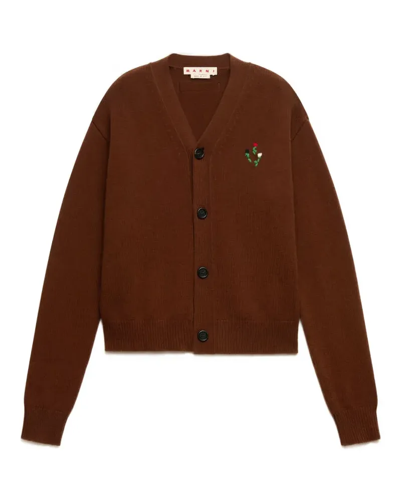 Marni Bestickter Cardigan - Braun Braun