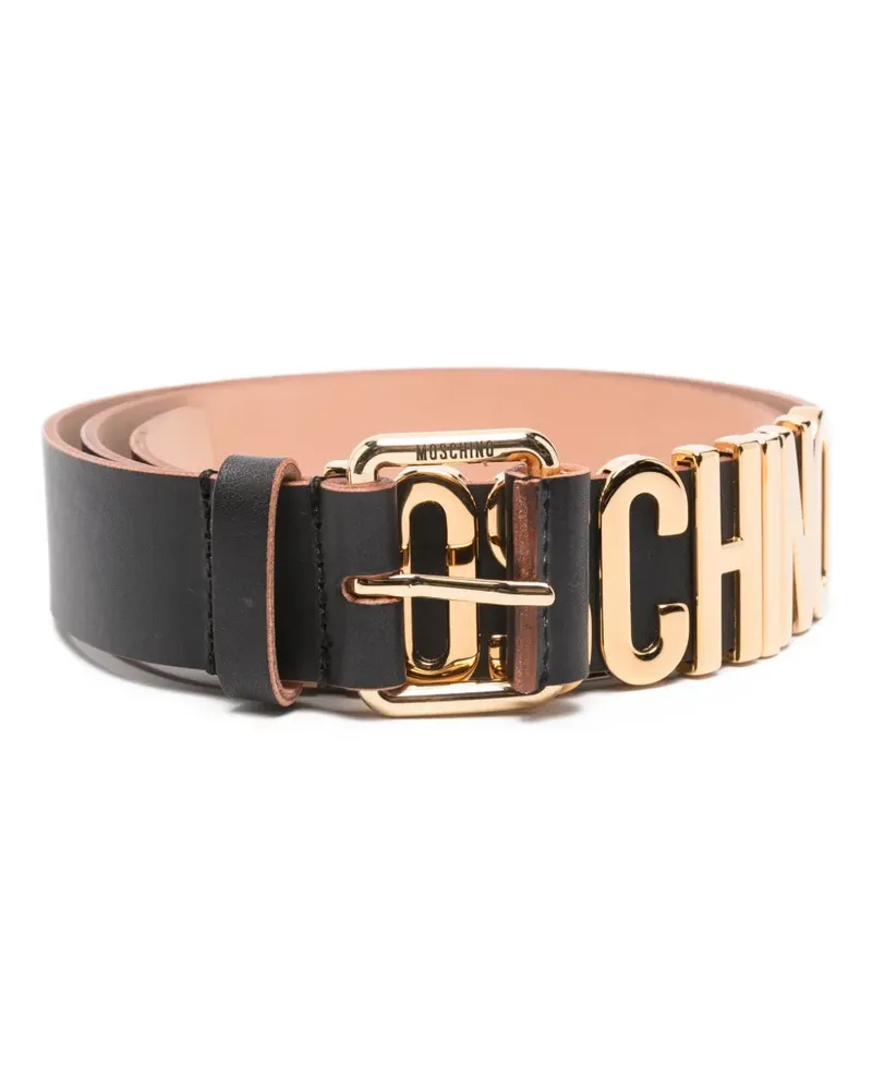 Moschino Klassischer Gürtel - Schwarz Schwarz