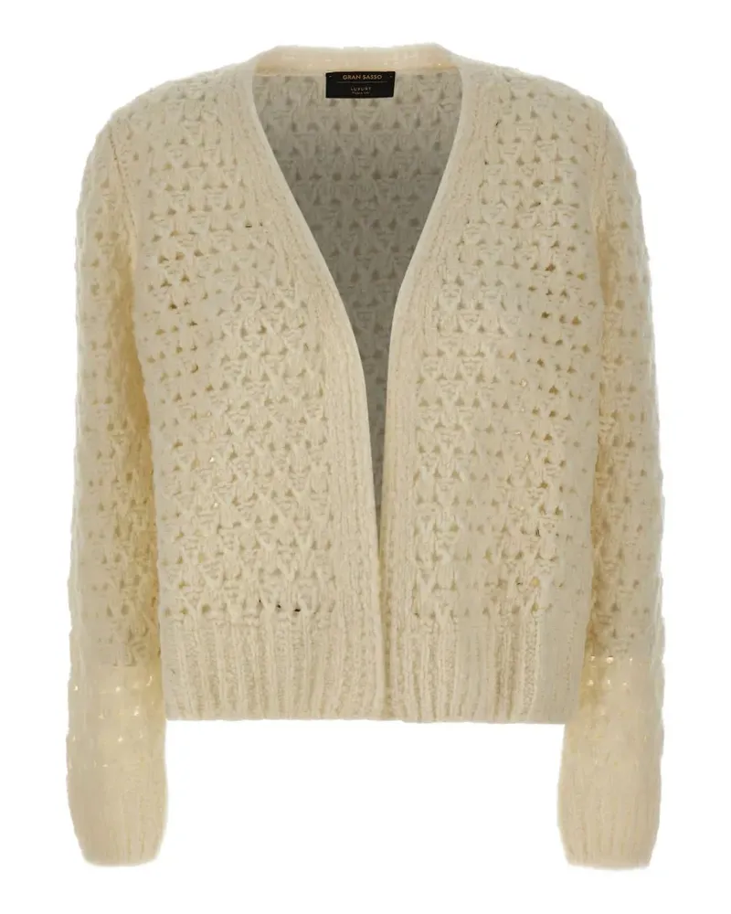 Gran Sasso open-knit cardigan - Nude Nude