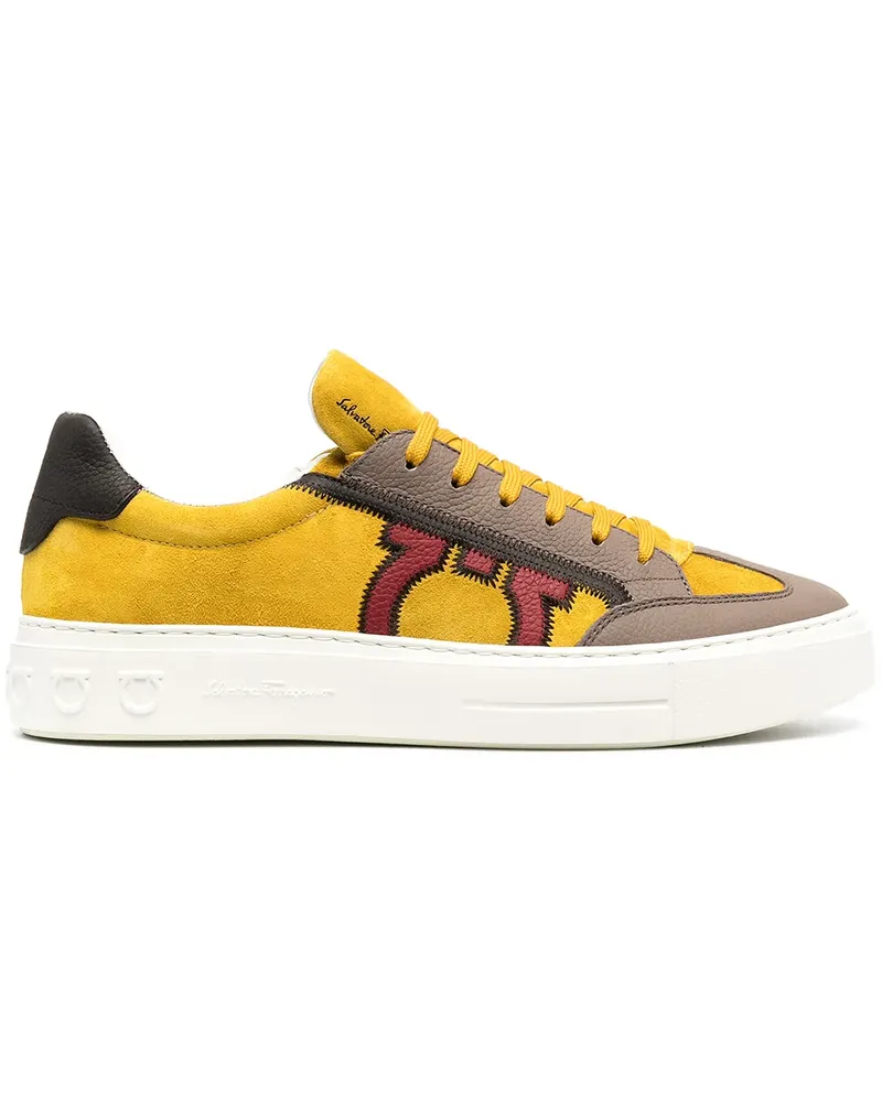 Ferragamo Gancini Sneakers in Colour-Block-Optik - Gelb Gelb