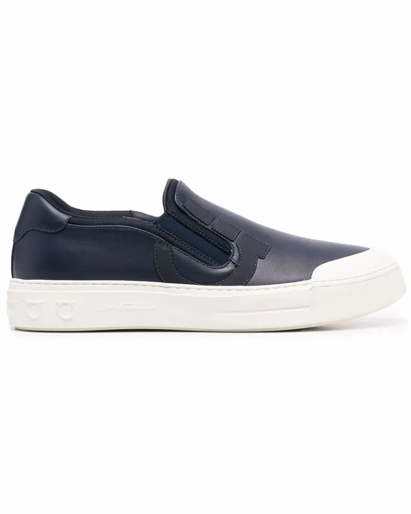 Ferragamo Gancini Slip-On-Sneakers - Blau Blau