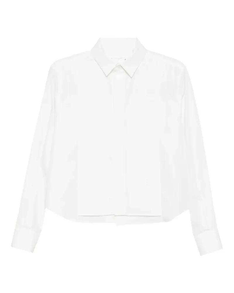 Sacai Cropped-Hemd - Weiß Weiß