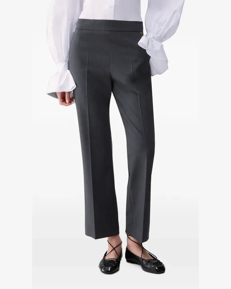 Liu Jo flannel flare pants - Grau Grau