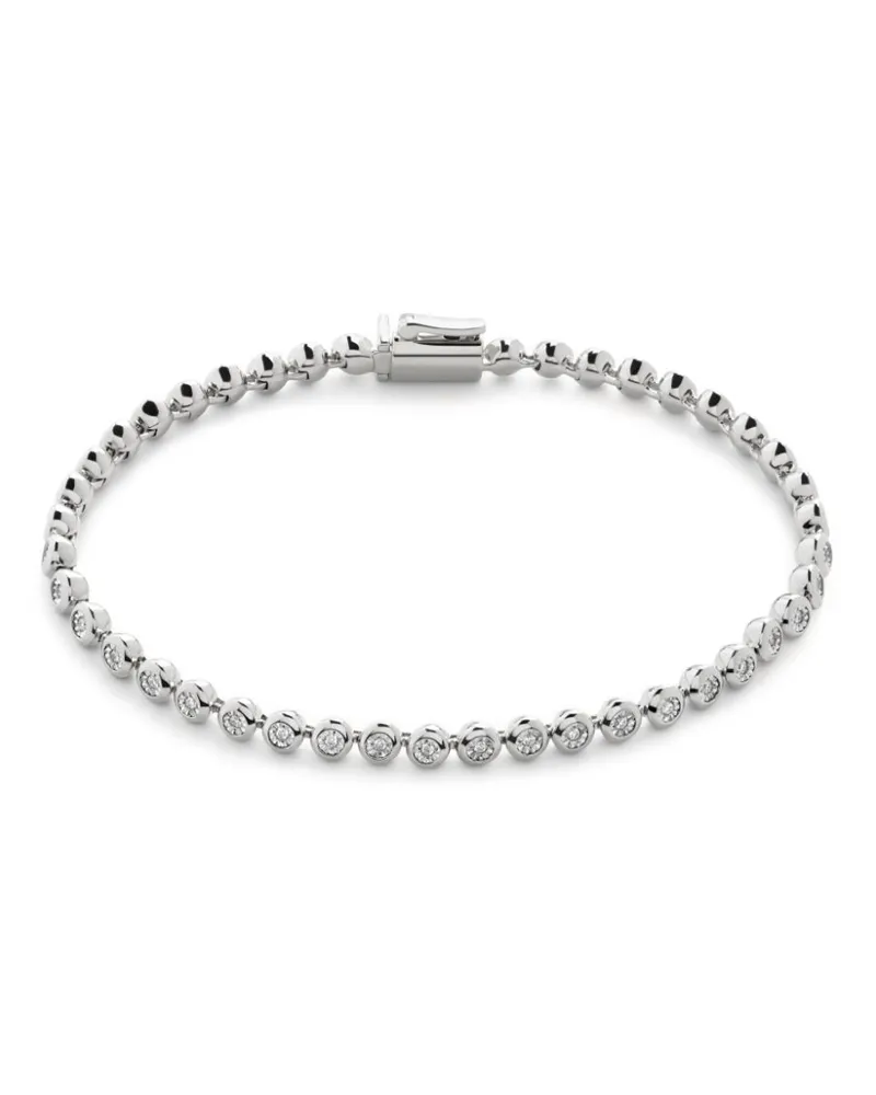 Monica Vinader Armband mit Diamant - Silber Silber