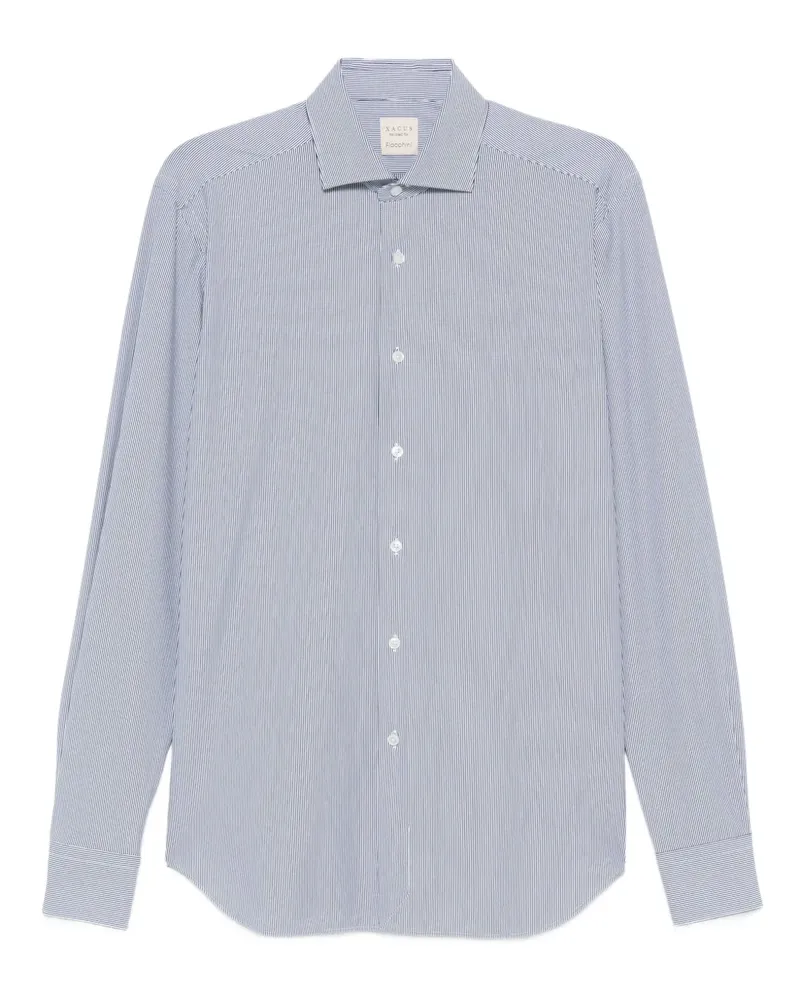 XACUS Hemd mit Nadelstreifen - Blau Blau