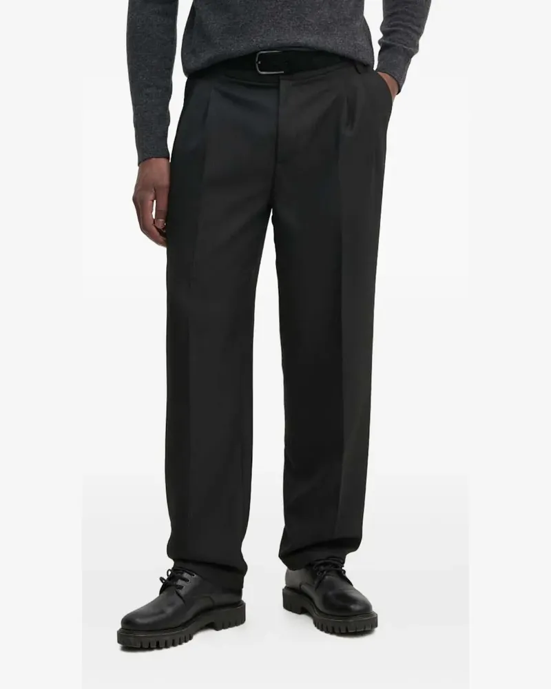 Versace Jeans Hose mit Logo-Patch - Schwarz Schwarz