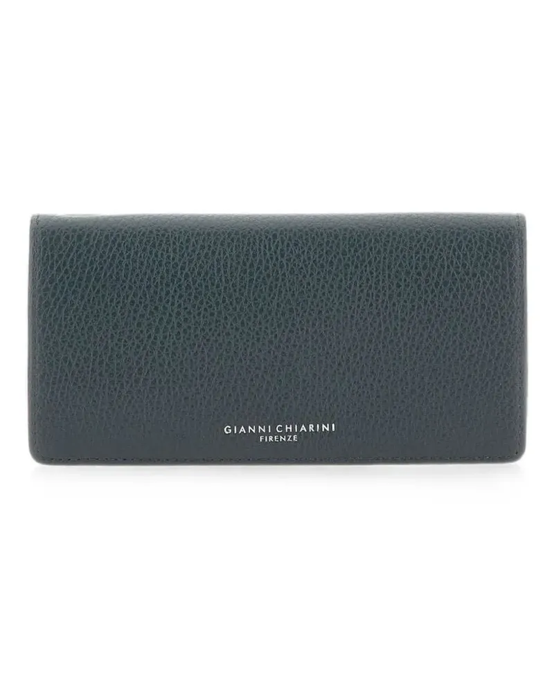 Gianni Chiarini Grain pebbled leather wallet - Blau Blau