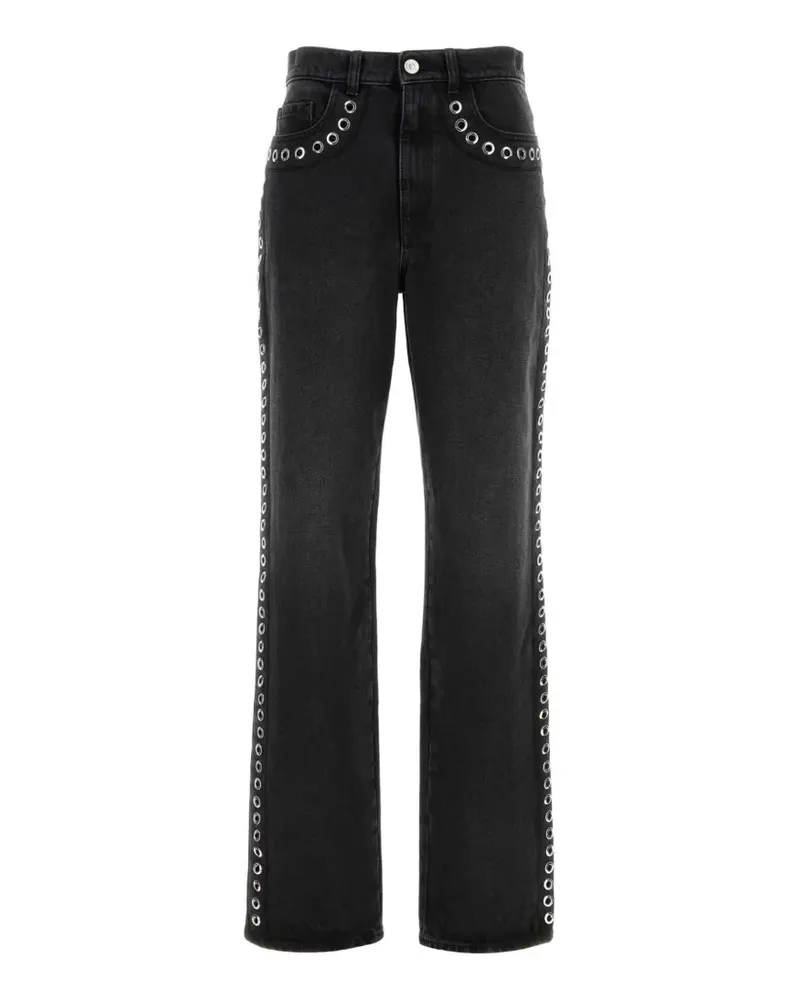 Marni Jeans mit Ösendetail - Schwarz Schwarz